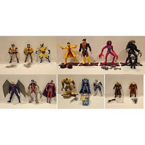 Lot of 15 1995 5" Toy Biz Action Figure X-Men + Marvel‎ Loose Figures